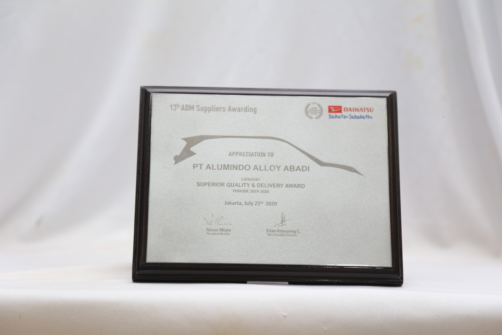 Alumindo Alloy Abadi: Excellence Rewarded by Daihatsu